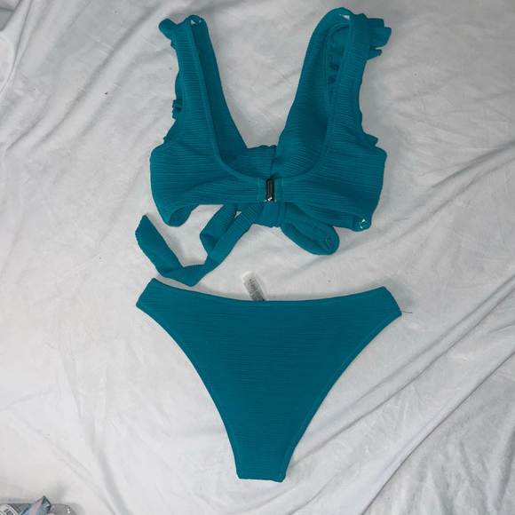 NWOT Women's Cupshe Bikini Set Size S Teal - Picture 5 of 9
